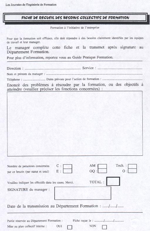 Fiche de recueil des besoins collectifs